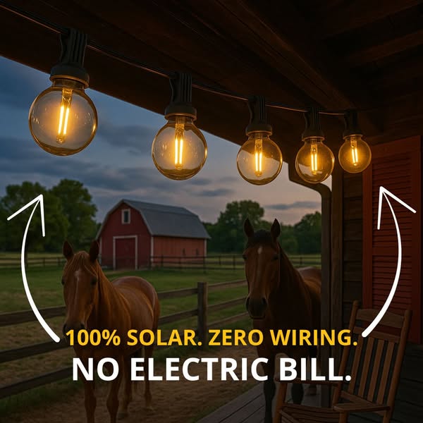 SunSaver (Solar Powered) Festoon Patio Lights