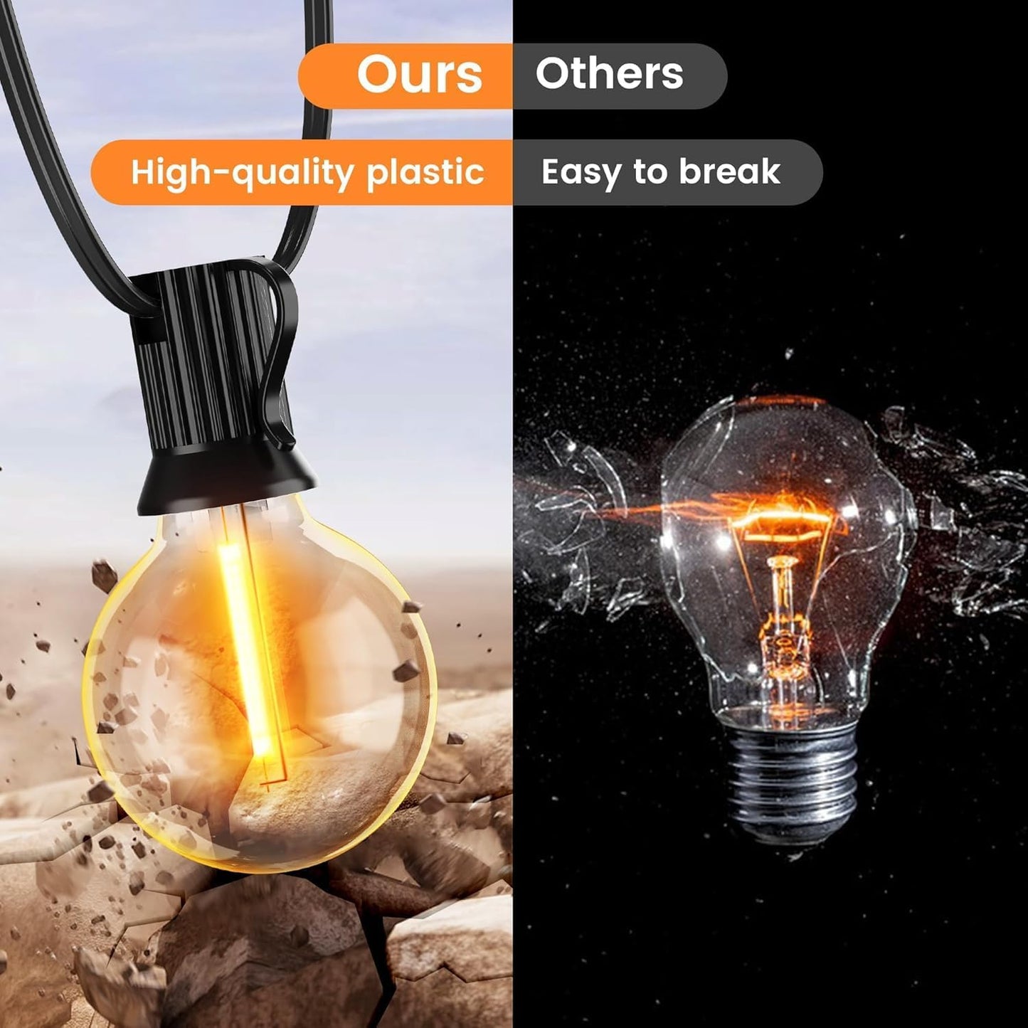 SunSaver (Solar Powered) Festoon Patio Lights