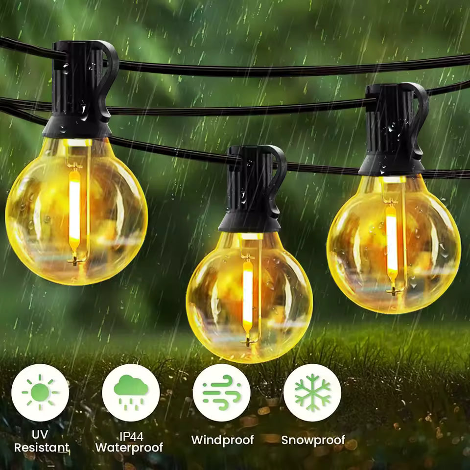 SunSaver (Solar Powered) Festoon Patio Lights