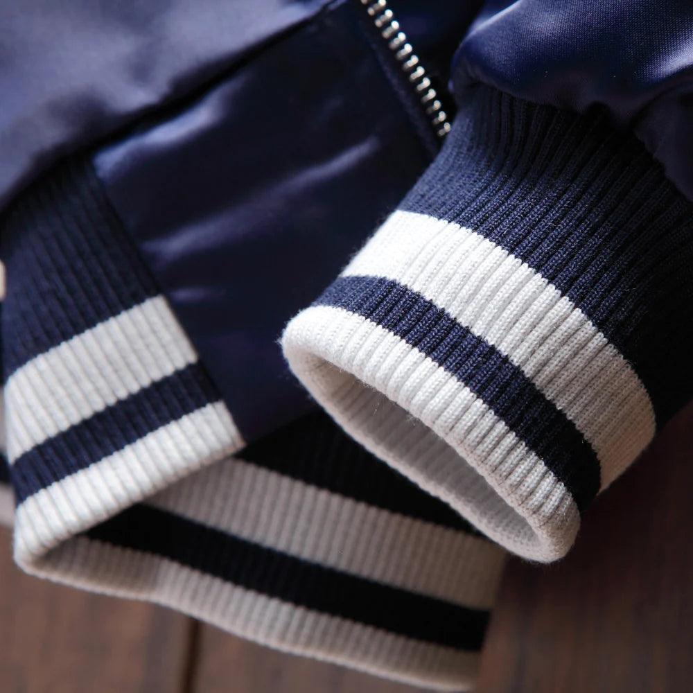 Twin Dragon Blaze Sukajan Bomber Jacket