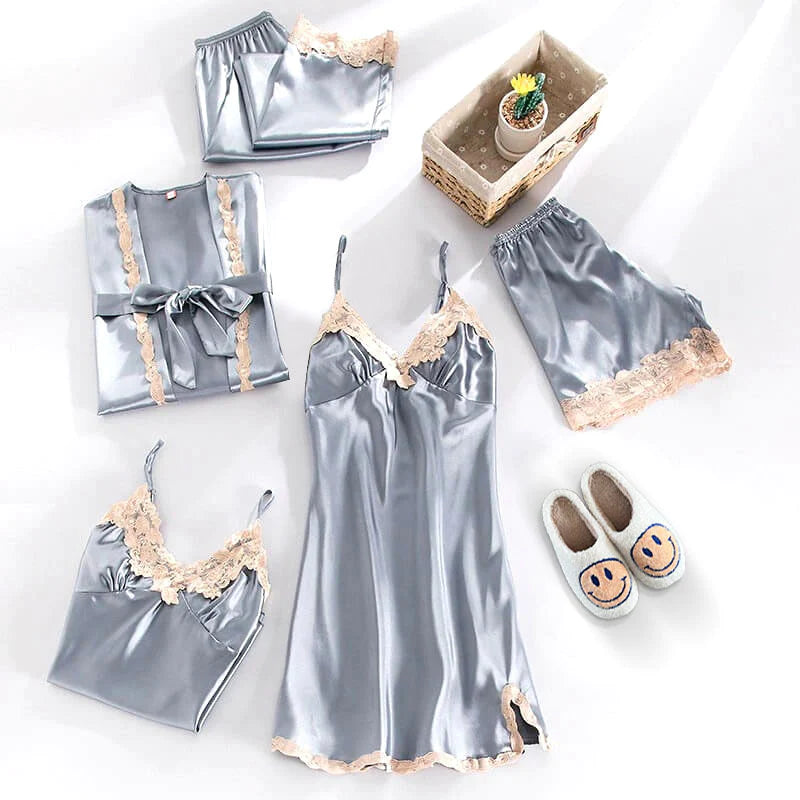SCANDINAVIAN SATIN SLEEPWEAR PAJAMA SET
