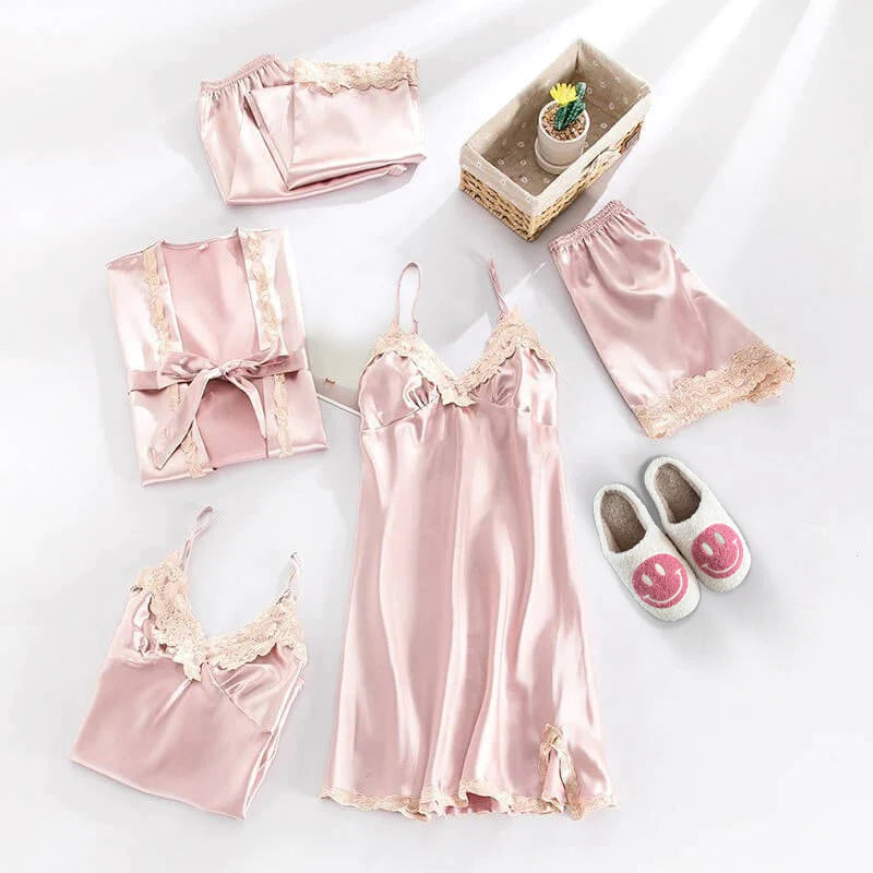 SCANDINAVIAN SATIN SLEEPWEAR PAJAMA SET