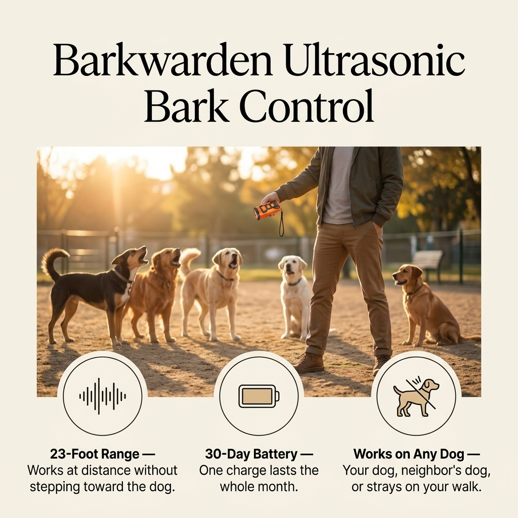 BarkWarden Ultra - Ultrasonic Bark Control That Works Instantly