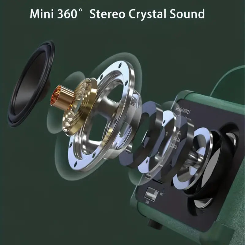 Retro Bluetooth Stereo Sound Speaker