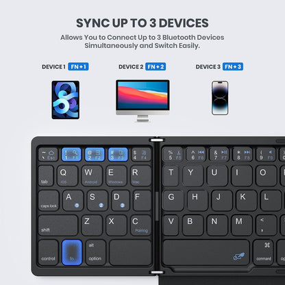 PocketBoard™ - Bluetooth Wireless Folding Keyboard