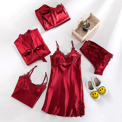 SCANDINAVIAN SATIN SLEEPWEAR PAJAMA SET