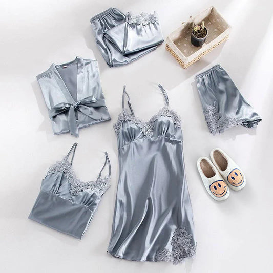 SCANDINAVIAN SATIN SLEEPWEAR PAJAMA SET