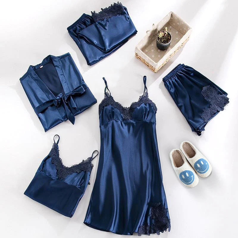 SCANDINAVIAN SATIN SLEEPWEAR PAJAMA SET