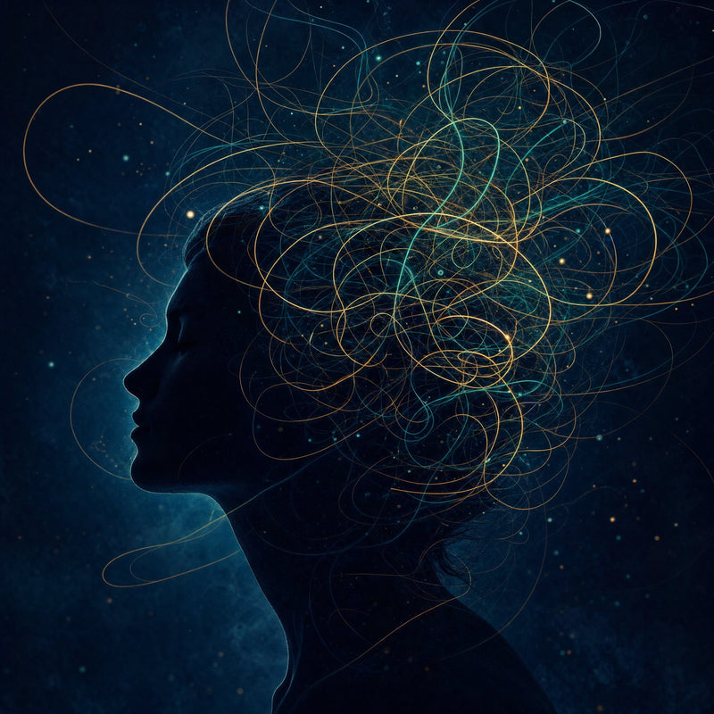 A restless mind spinning in the dark