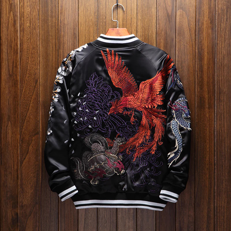 Dragon Guardian Sukajan Bomber Jacket