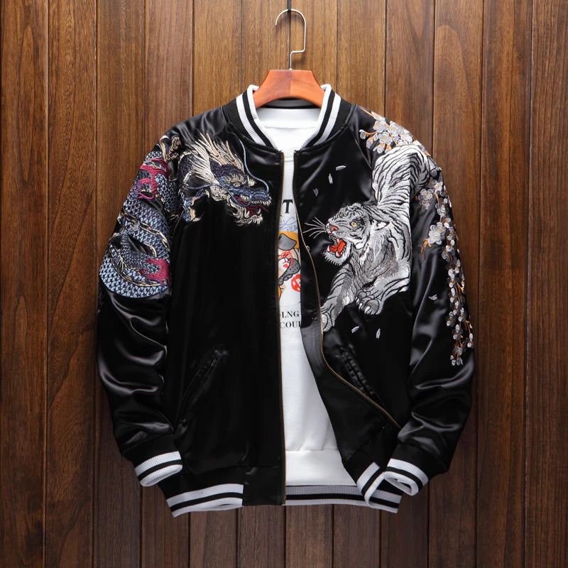 Dragon Guardian Sukajan Bomber Jacket