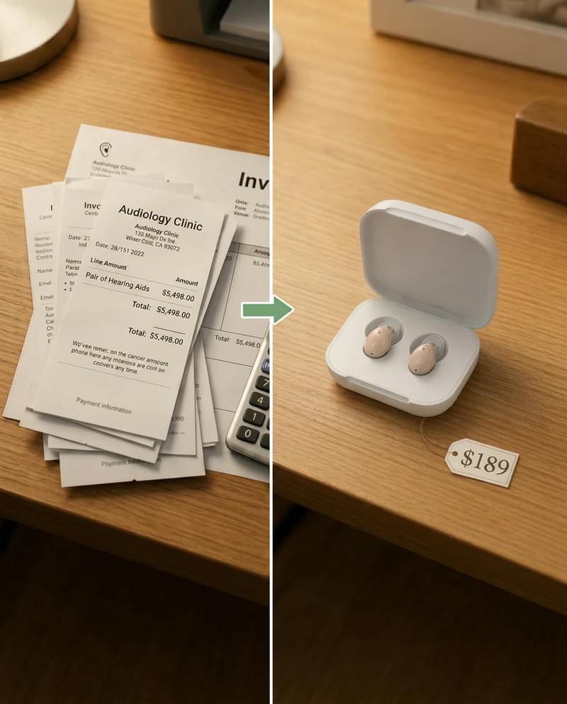 Audiology clinic invoice vs Audien Atom 2