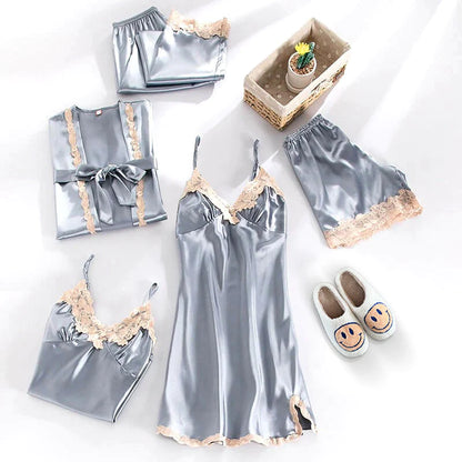 SCANDINAVIAN SATIN SLEEPWEAR PAJAMA SET