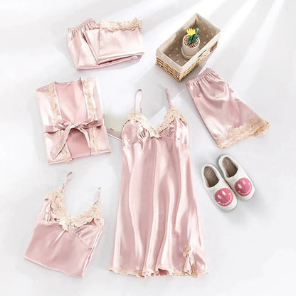SCANDINAVIAN SATIN SLEEPWEAR PAJAMA SET