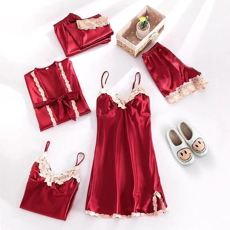 SCANDINAVIAN SATIN SLEEPWEAR PAJAMA SET