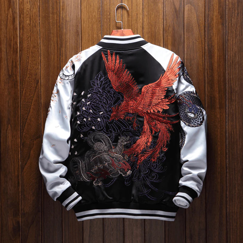 Dragon Guardian Sukajan Bomber Jacket