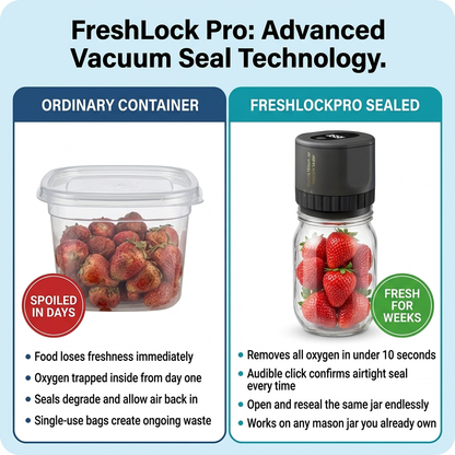 FreshLock Pro -  Groceries That Last 3x Longer
