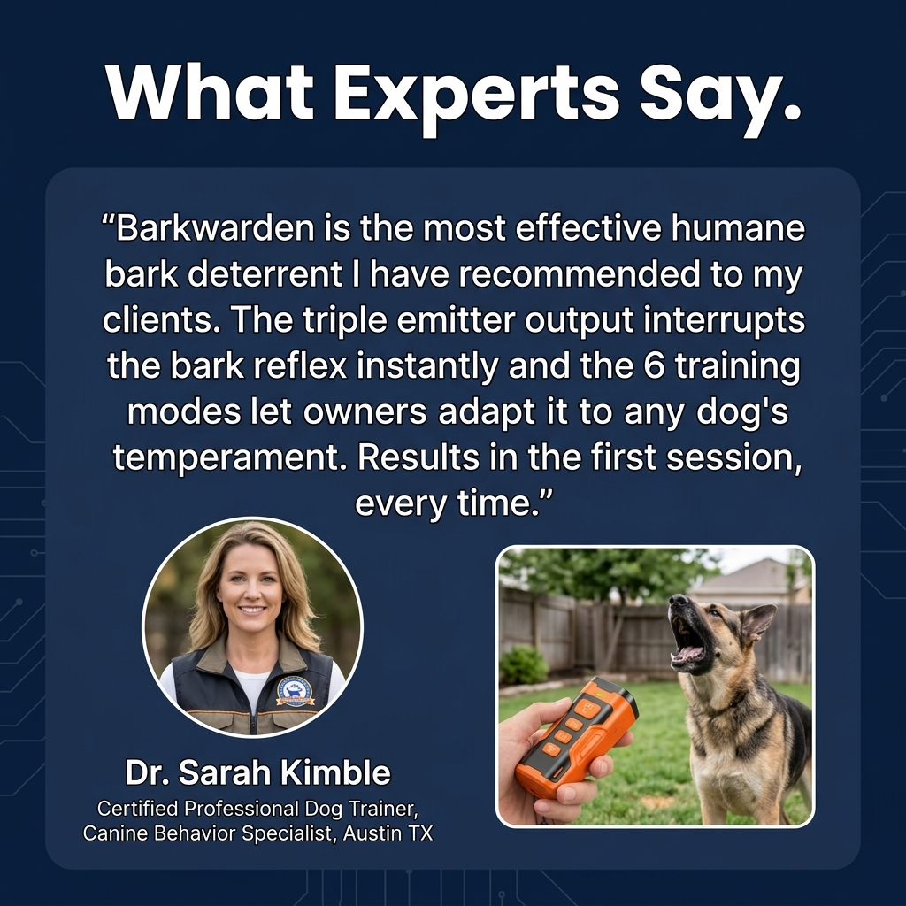 BarkWarden Ultra - Ultrasonic Bark Control That Works Instantly