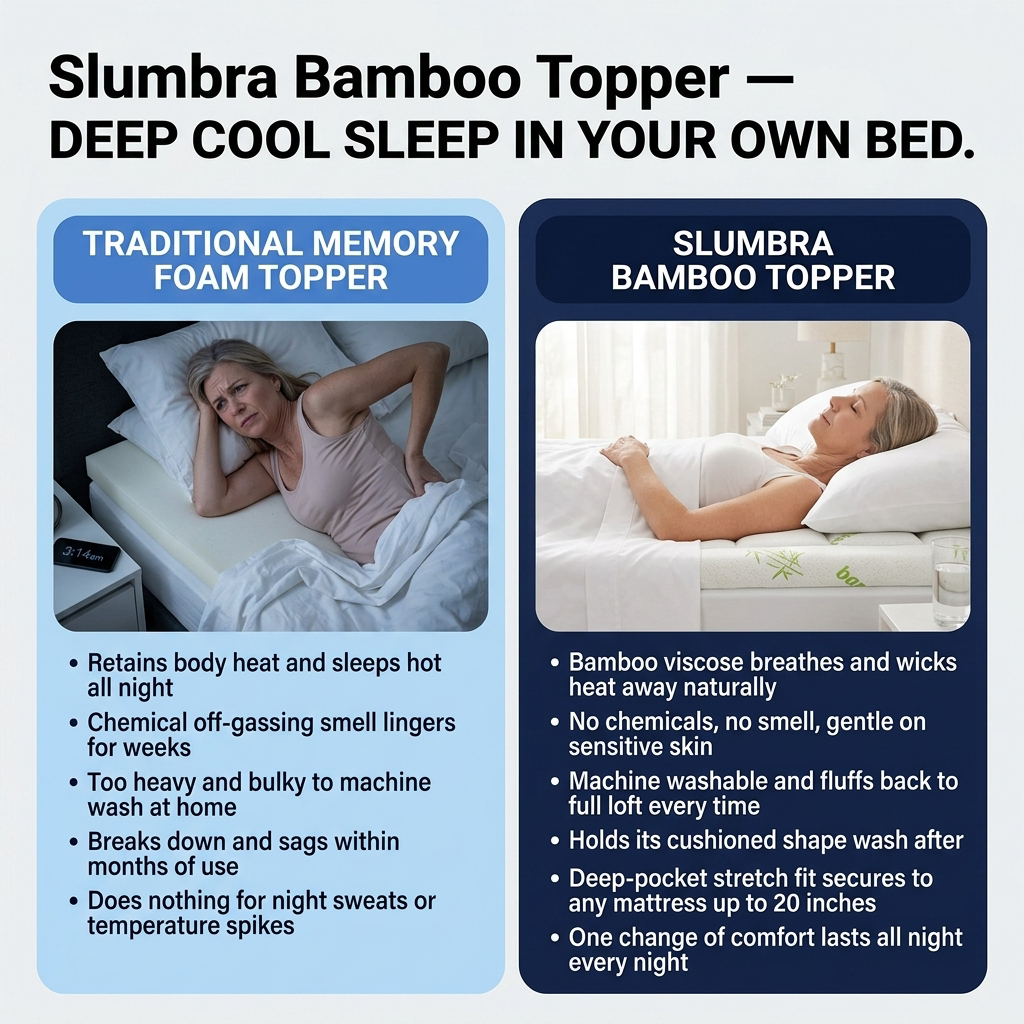 Slumbra Bamboo Mattress Topper