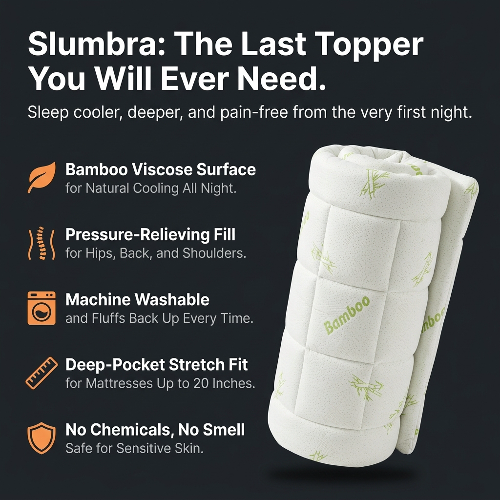 Slumbra Bamboo Mattress Topper