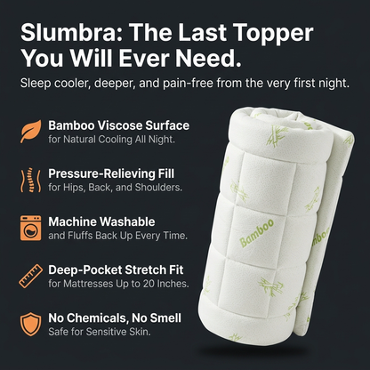 Slumbra Bamboo Mattress Topper