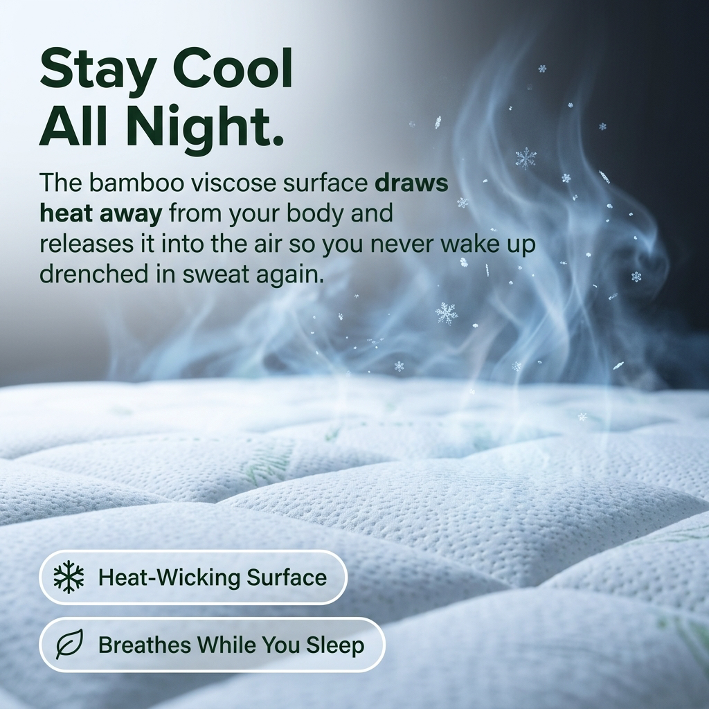 Slumbra Bamboo Mattress Topper