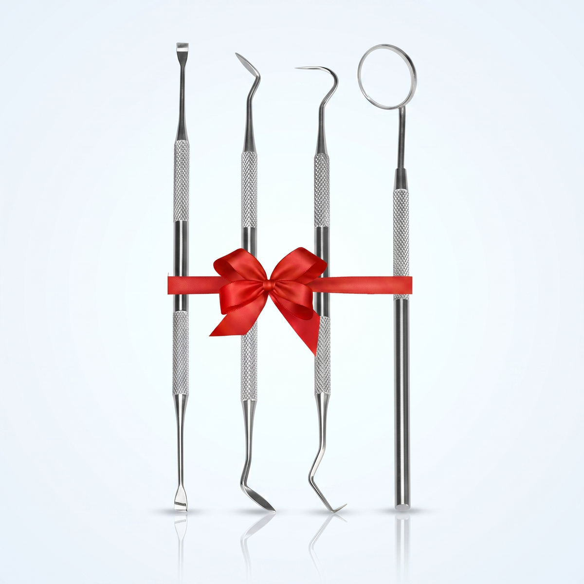 Free 4-piece stainless dental tool kit