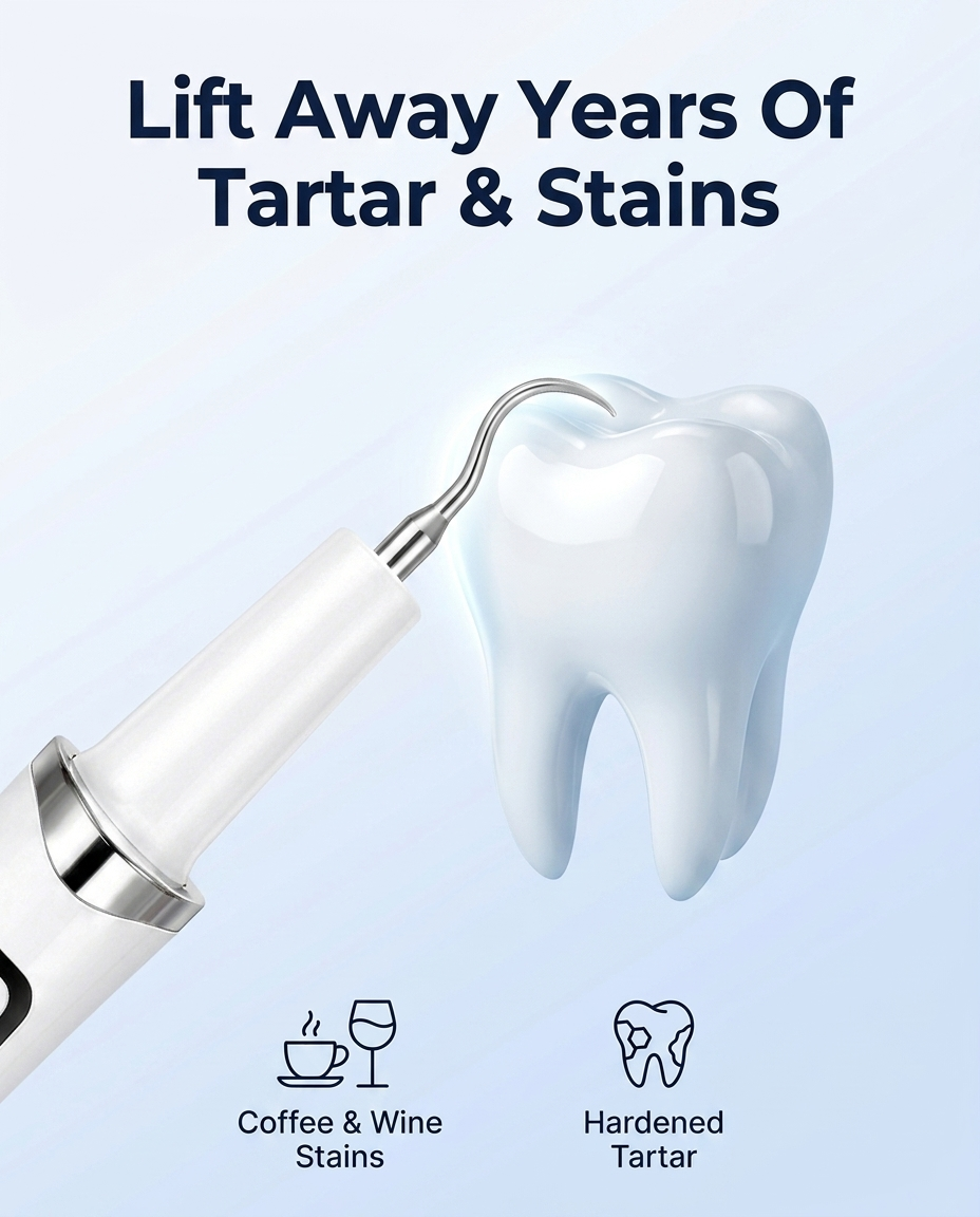 Pearlo ultrasonic tartar remover in use