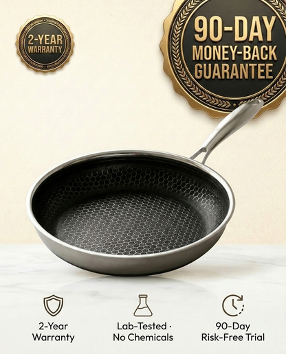 90-Day Money-Back Guarantee + 2-Year Warranty, Lab-Tested No Chemicals