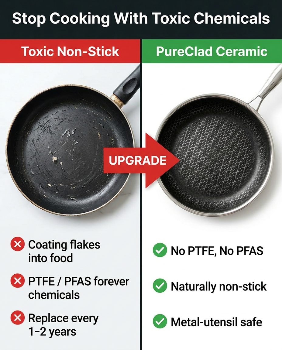 Toxic non-stick vs PureClad Ceramic