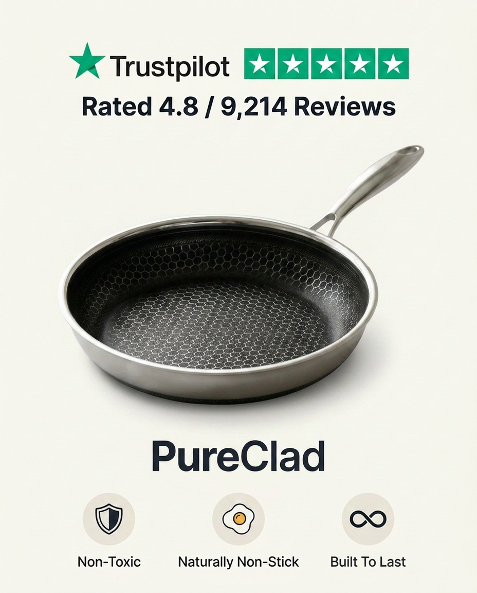 Trustpilot rated 4.8 / 9,214 reviews — PureClad