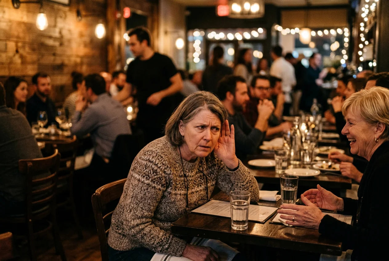 Restaurant noisy frustrated